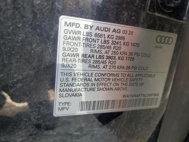 2020 AUDI Q7 PRESTIG WA1VXAF7XLD007833
