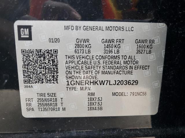 2020 CHEVROLET TRAVERSE L 1GNERHKW7LJ203629
