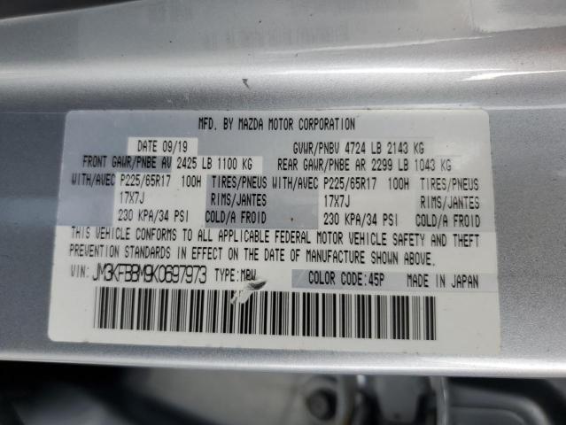 2019 MAZDA CX-5 SPORT JM3KFBBM9K0697973