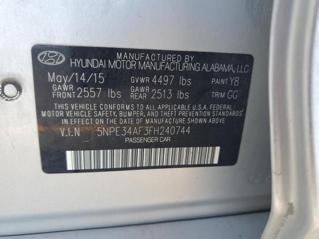 2015 HYUNDAI SONATA SPO 5NPE34AF3FH240744