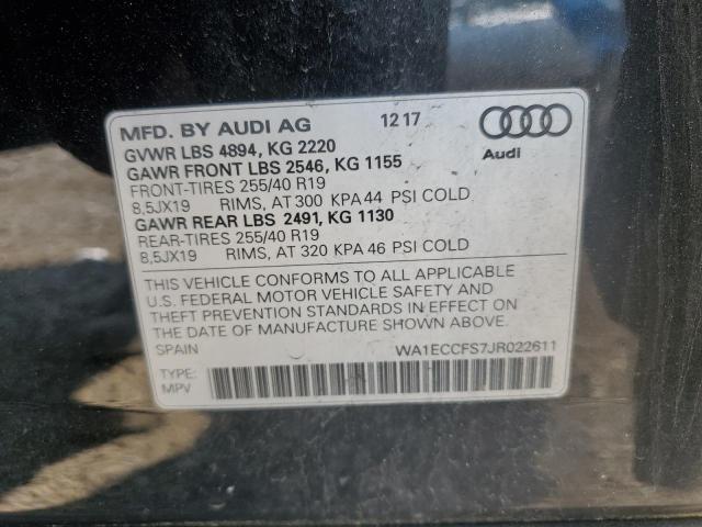 2018 AUDI Q3 PREMIUM WA1ECCFS7JR022611