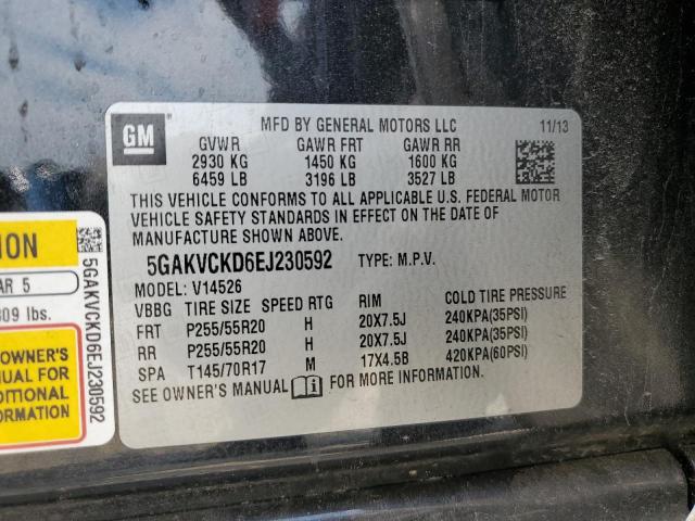 2014 BUICK ENCLAVE - 5GAKVCKD6EJ230592