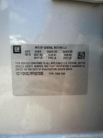 2015 CHEVROLET MALIBU 2LT 1G11D5SL1FF337305