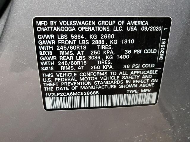 2021 VOLKSWAGEN ATLAS SE - 1V2LP2CA6MC528685