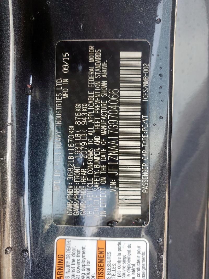 2016 TOYOTA SCION FR-S JF1ZNAA17G9704066