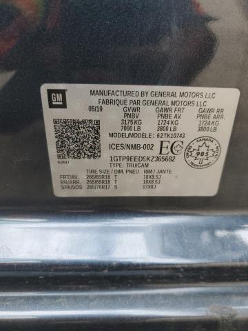 2019 GMC SIERRA K15 1GTP9EED6KZ365682