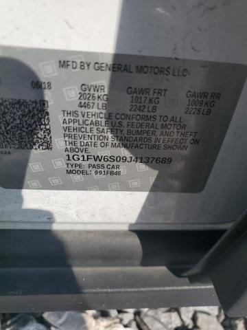 2018 CHEVROLET BOLT EV LT 1G1FW6S09J4137689