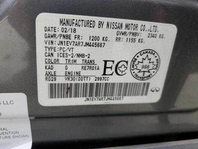 2018 INFINITI Q50 LUXE - JN1EV7AR7JM445667