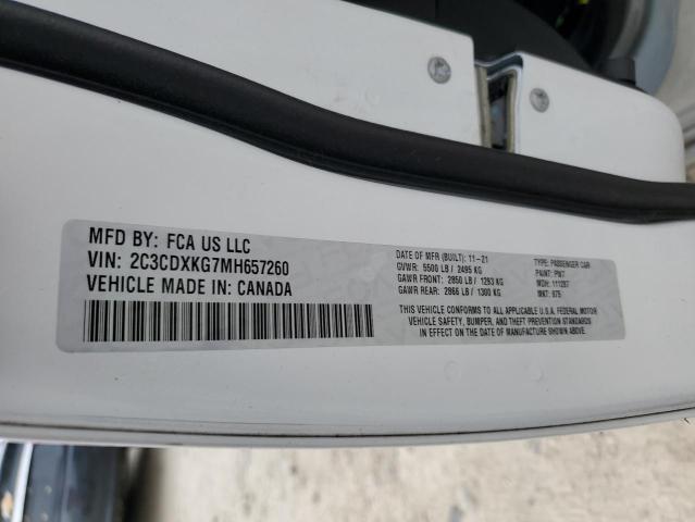 2021 DODGE CHARGER PO 2C3CDXKG7MH657260