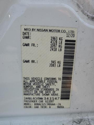 2021 NISSAN ALTIMA SR - 1N4BL4CV9MN343547