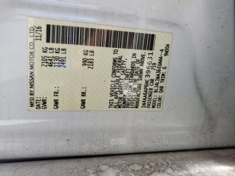 2017 NISSAN MAXIMA 3.5 - 1N4AA6AP6HC396631