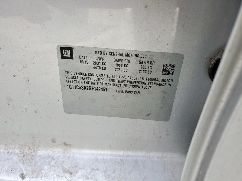 2016 CHEVROLET MALIBU LIM - 1G11C5SA2GF149461