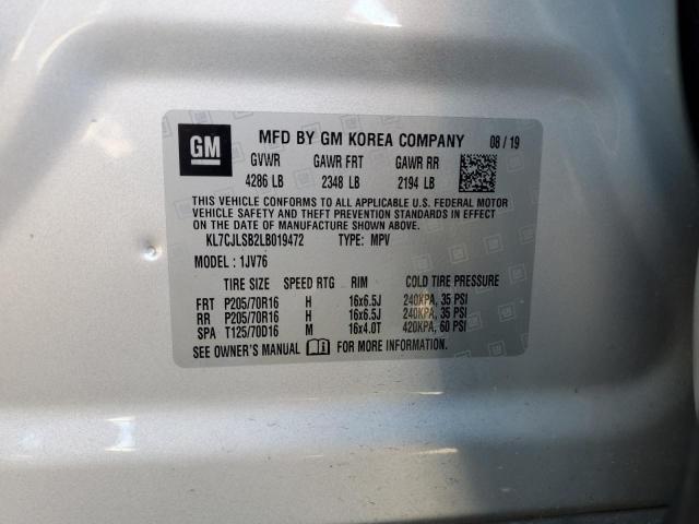 2020 CHEVROLET TRAX 1LT - KL7CJLSB2LB019472
