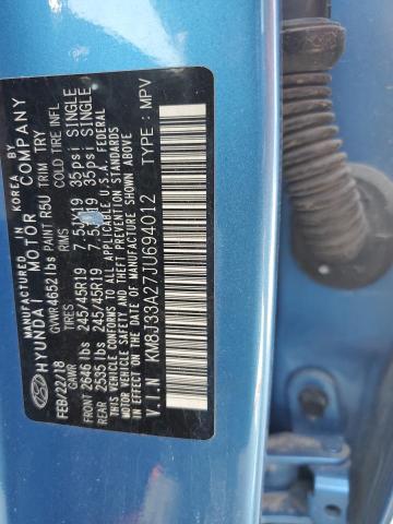 2018 HYUNDAI TUCSON VAL KM8J33A27JU694012