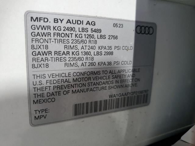 2023 AUDI Q5 PREMIUM WA1GAAFY2P2158797