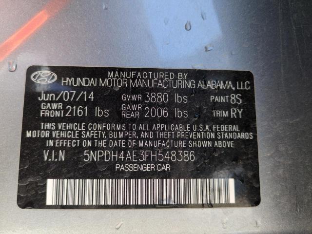 2015 HYUNDAI ELANTRA SE - 5NPDH4AE3FH548386