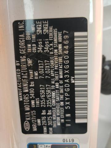2016 KIA SORENTO LX - 5XYPGDA3XGG044697