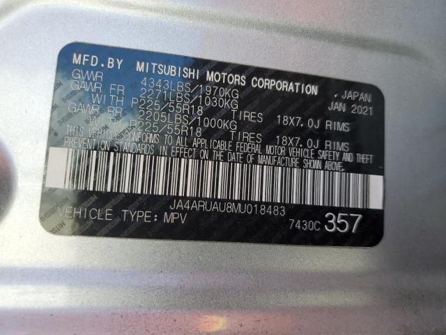 2021 MITSUBISHI OUTLANDER JA4ARUAU8MU018483