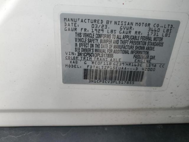 2023 NISSAN KICKS SV 3N1CP5CV3PL517855