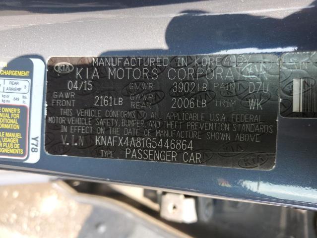 2016 KIA FORTE EX - KNAFX4A81G5446864