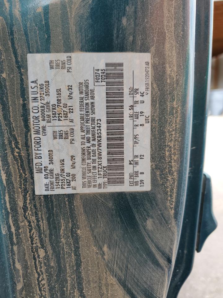 Lot #3212289698 1998 FORD F150