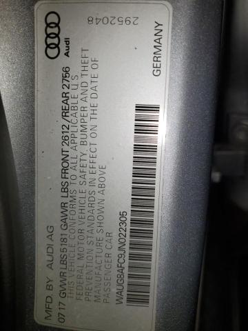 2018 AUDI A6 PREMIUM WAUG8AFC9JN022305