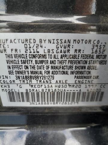 2024 NISSAN SENTRA S 3N1AB8BV8RY281279