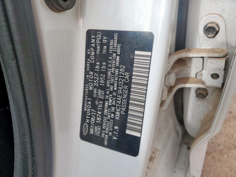 2017 HYUNDAI ACCENT SE KMHCT4AE9HU321282