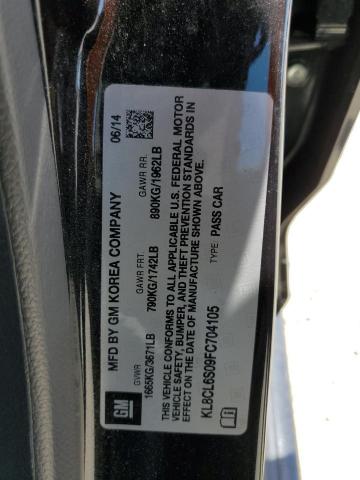 2015 CHEVROLET SPARK EV 2 KL8CL6S09FC704105