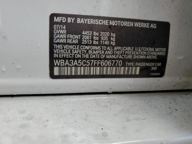 2015 BMW 328 I WBA3A5C57FF606770