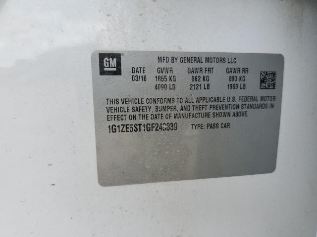 2016 CHEVROLET MALIBU LT 1G1ZE5ST1GF249839