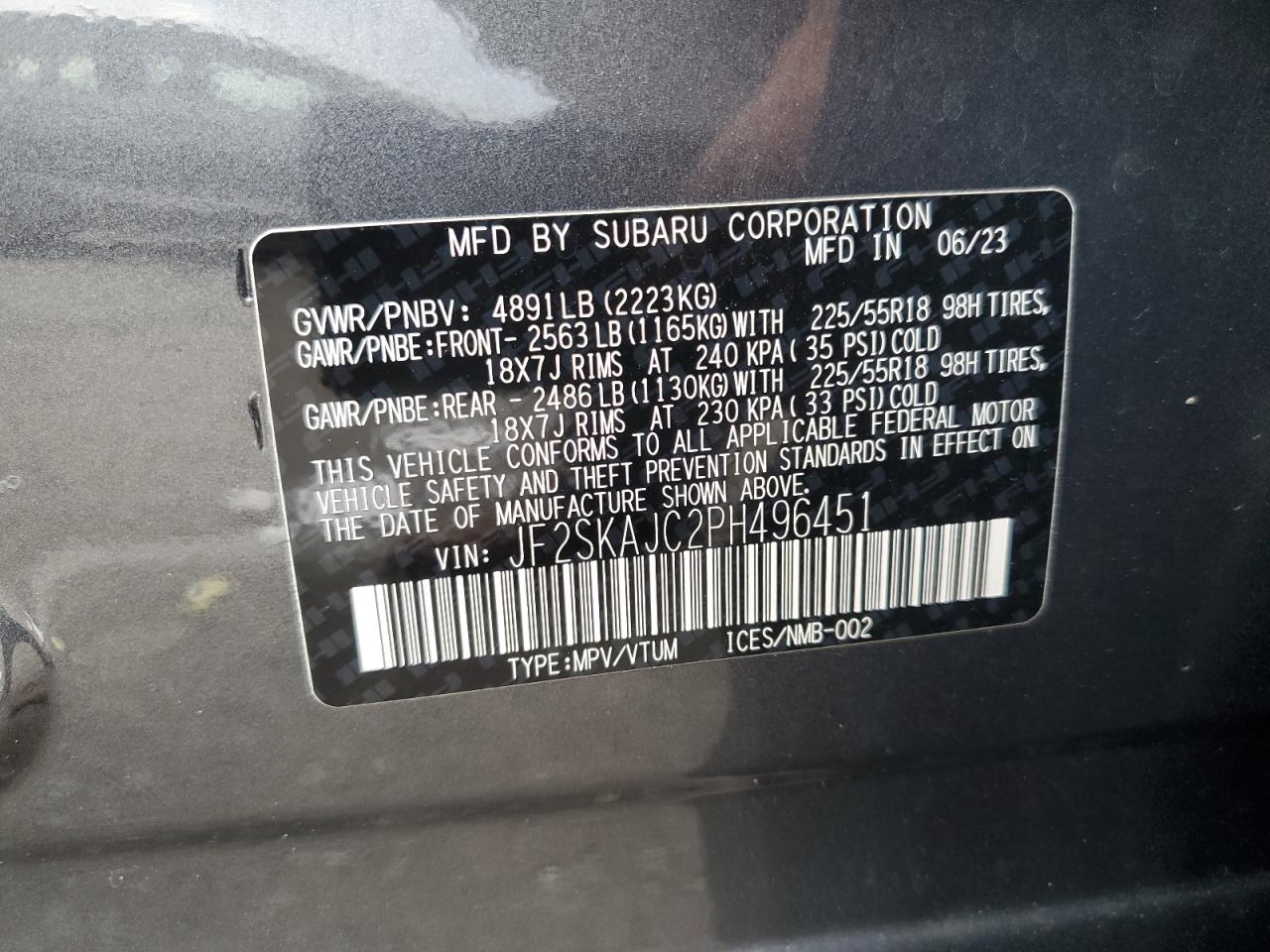 SUBARU FORESTER SPORT