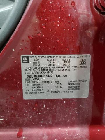 2015 CHEVROLET SILVERADO - 3GCUKREC4FG175617