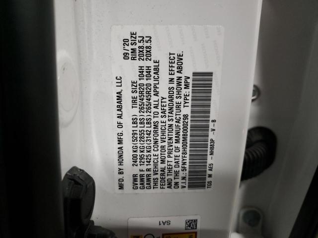 2021 HONDA PASSPORT E - 5FNYF8H00MB000298