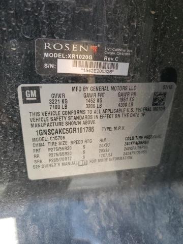 2016 CHEVROLET TAHOE C150 1GNSCAKC5GR101786