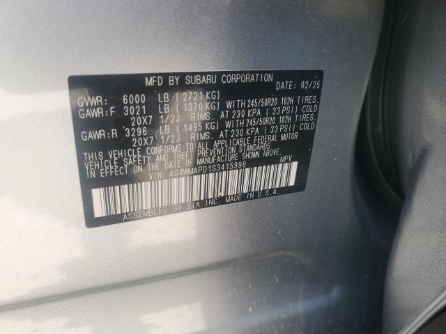 2025 SUBARU ASCENT LIM 4S4WMAPD1S3415998