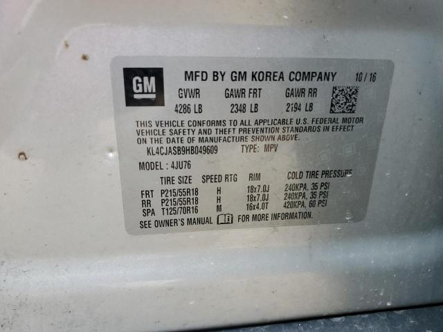2017 BUICK ENCORE PRE - KL4CJASB9HB049609