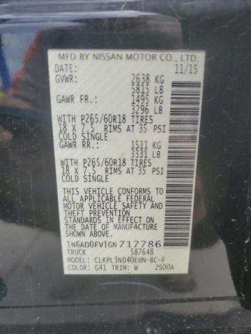 2016 NISSAN FRONTIER S - 1N6AD0FV1GN717786