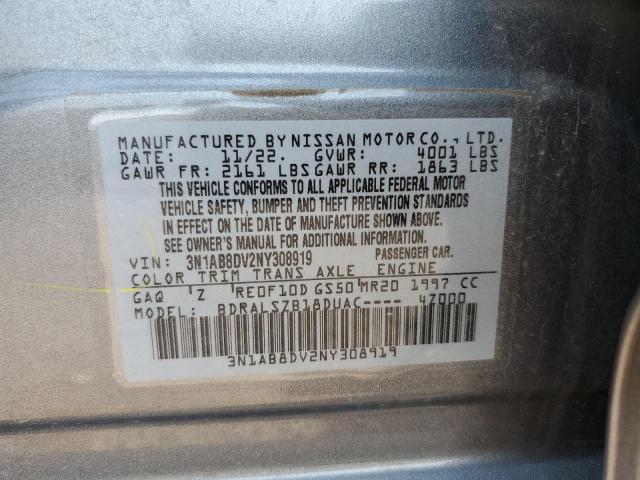 2022 NISSAN SENTRA SR 3N1AB8DV2NY308919