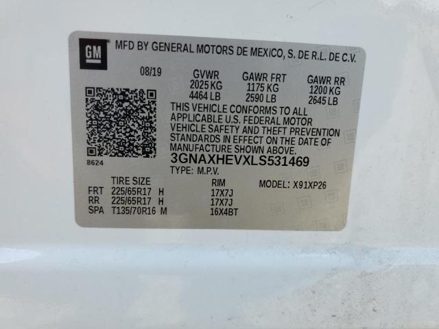 2020 CHEVROLET EQUINOX LS - 3GNAXHEVXLS531469