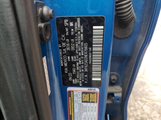 2022 KIA RIO S - 3KPA25AD2NE479405