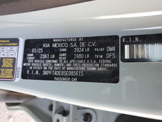 2025 KIA K4 LX 3KPFT4DE8SE085615