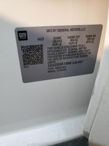 2022 CHEVROLET MALIBU LT 1G1ZD5ST6NF141457