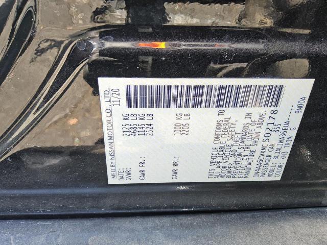 2021 NISSAN MAXIMA SV 1N4AA6CVXMC502178