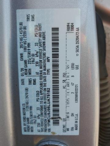 2020 FORD ESCAPE TIT - 1FMCU9J98LUA78182