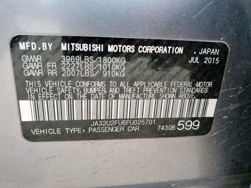 2015 MITSUBISHI LANCER ES - JA32U2FU6FU025701
