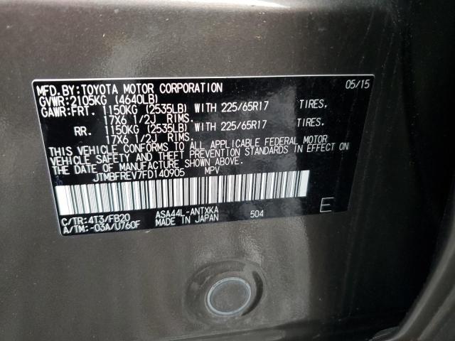 2015 TOYOTA RAV4 LE - JTMBFREV7FD140905