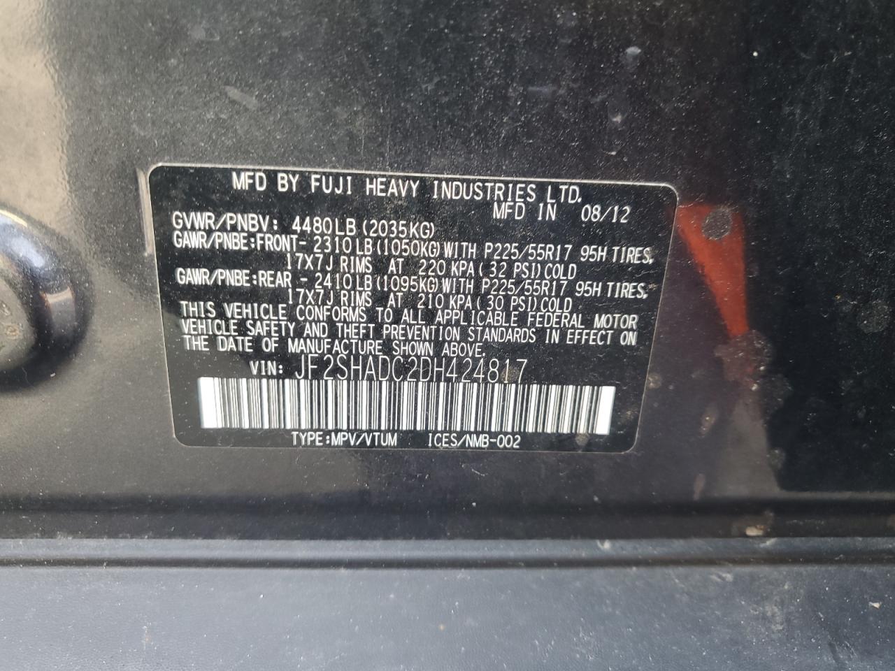 SUBARU FORESTER 2.5X PREMIUM