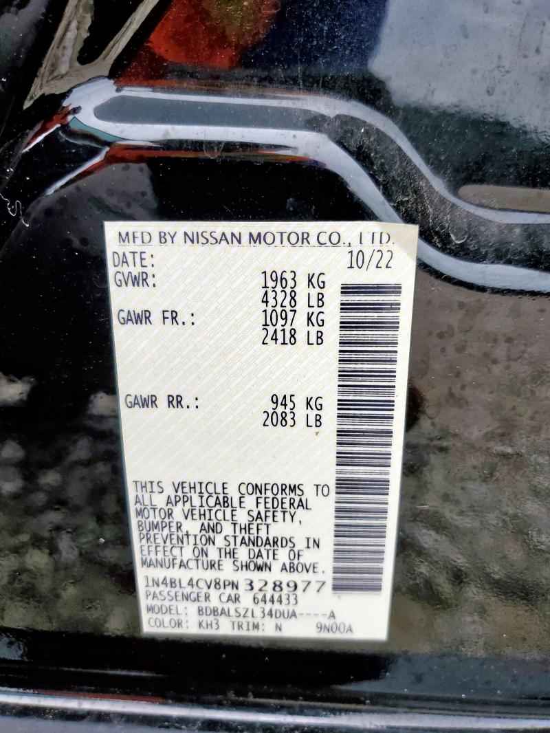 2023 NISSAN ALTIMA SR - 1N4BL4CV8PN328977