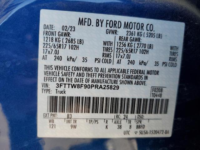 2023 FORD MAVERICK X - 3FTTW8F90PRA25829